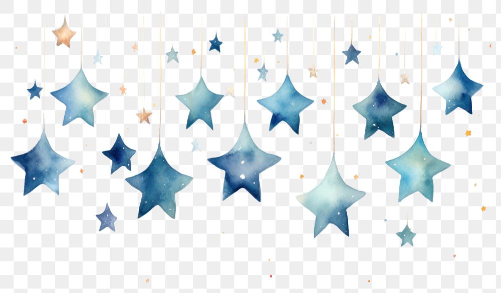 PNG Stars hanging illuminated celebration. AI generated Image by rawpixel.