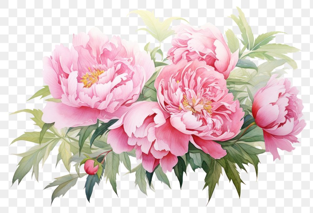 PNG Peony flowers nature plant rose