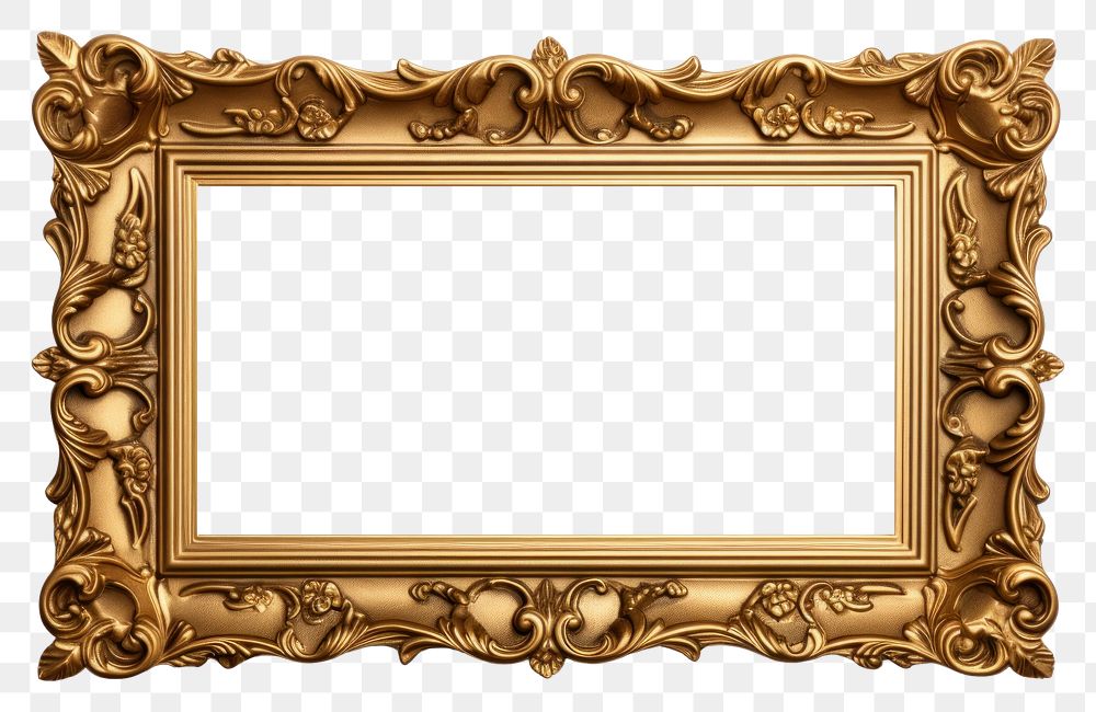 PNG  Golden picture backgrounds frame photo. AI generated Image by rawpixel.
