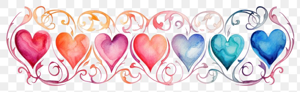 Hearts backgrounds graphics drawing. AI generated Image by rawpixel.