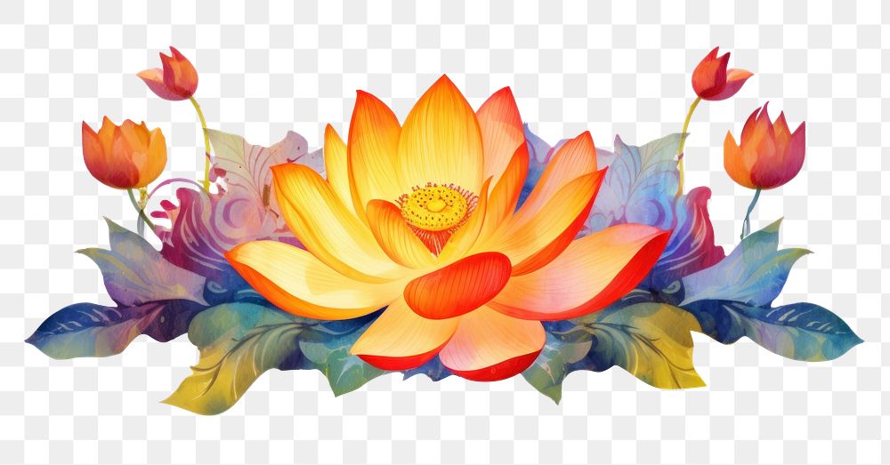 PNG Lotus flower graphics pattern petal. AI generated Image by rawpixel.