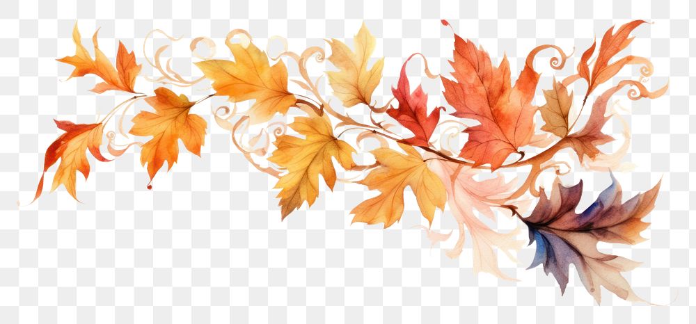 PNG Autumn leaves backgrounds graphics pattern. AI generated Image by rawpixel.