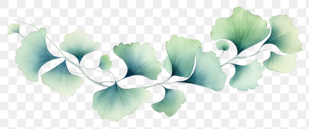 Ginko graphics pattern plant. AI generated Image by rawpixel.