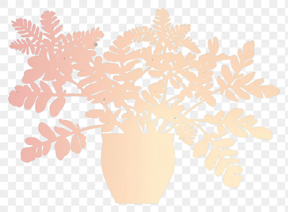 PNG Plant silhouette nature flower leaf. AI generated Image by rawpixel.