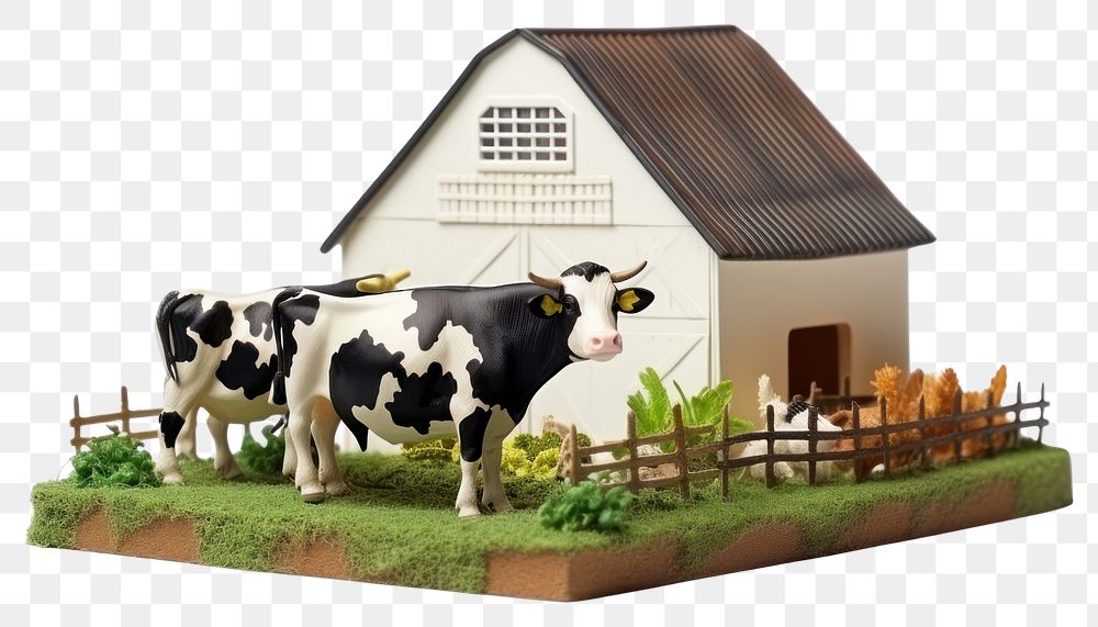PNG Farm cow livestock outdoors. AI generated Image by rawpixel.