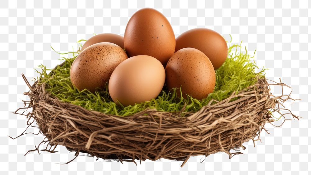 PNG Farm egg organic basket. AI generated Image by rawpixel.
