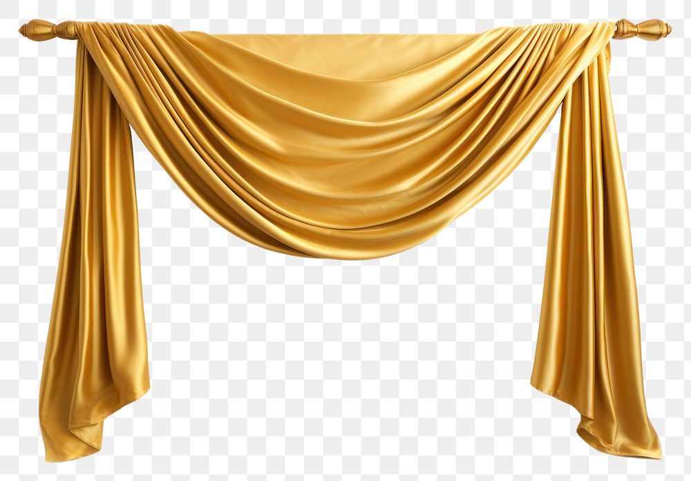 PNG  Curtain gold white background architecture