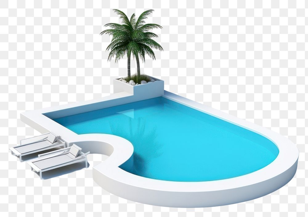PNG Swimming Pool plant pool white background. AI generated Image by rawpixel.