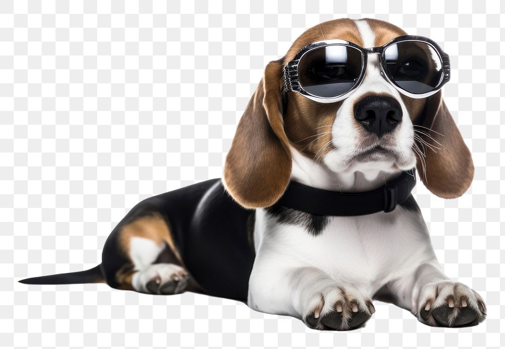 PNG Beagle animal pet accessories. AI generated Image by rawpixel.