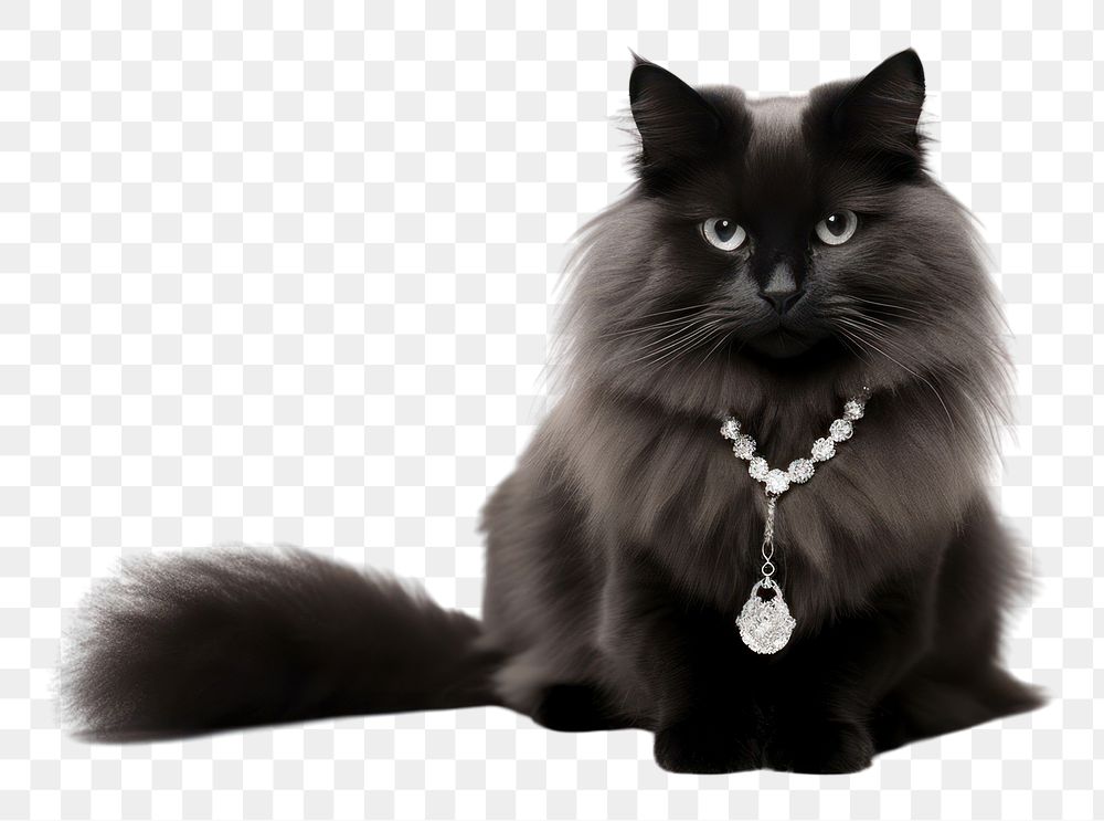 PNG Cat jewelry mammal animal. AI generated Image by rawpixel.