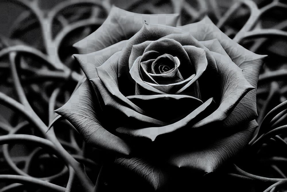 PNG Black rose backgrounds flower inflorescence. AI generated Image by rawpixel.