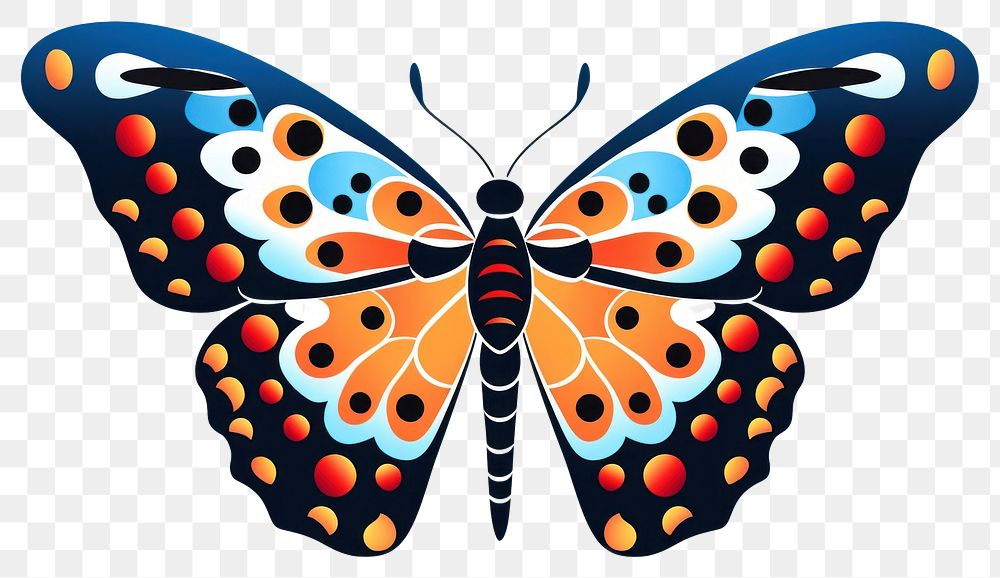 PNG Isolated butterfly cartoon insect animal. AI generated Image by rawpixel.
