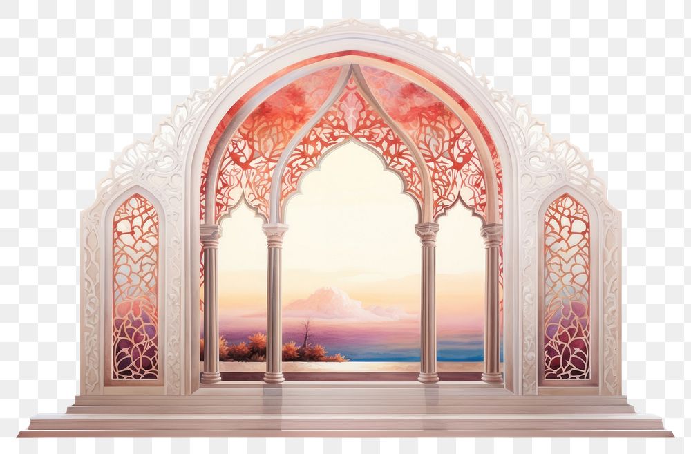 PNG  Window architecture building spirituality. AI generated Image by rawpixel.