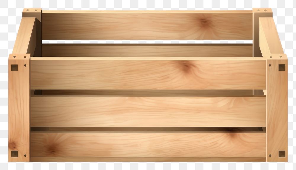 PNG Wooden crate box furniture white background. AI generated Image by rawpixel.