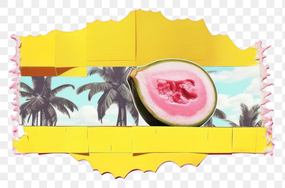 PNG Tropical fruit plant food watermelon. AI generated Image by rawpixel.