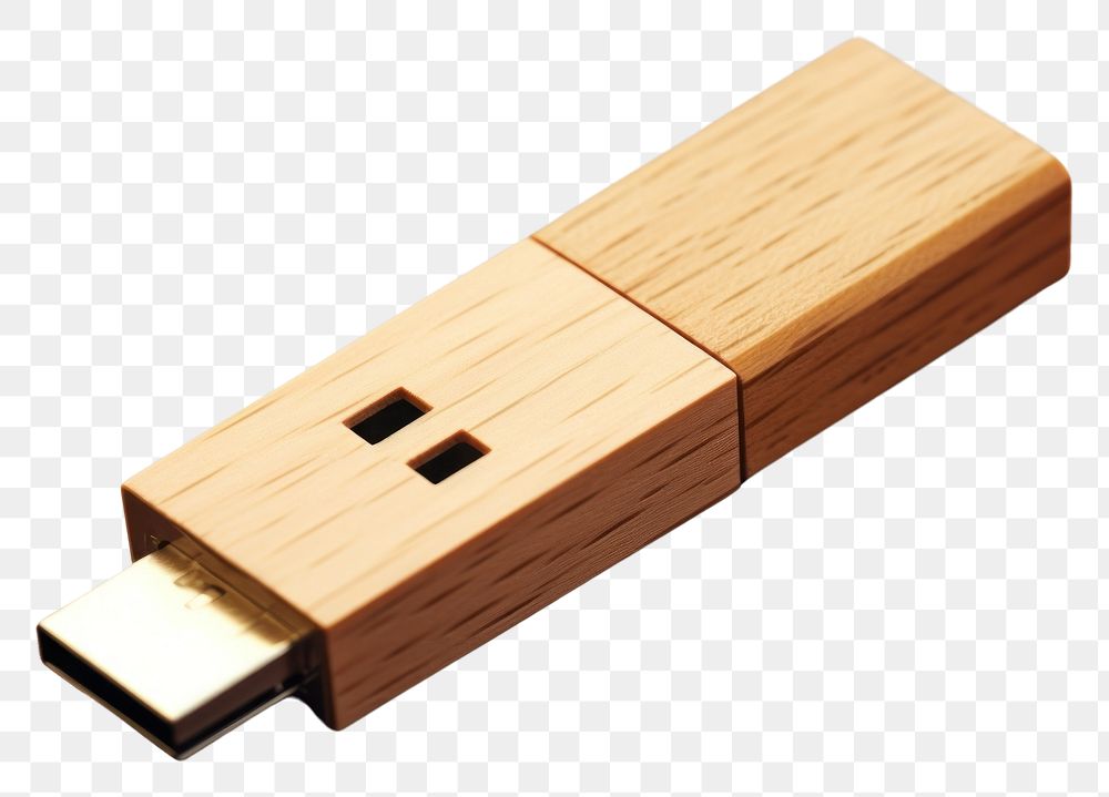 PNG Usb drive wood electronics technology. AI generated Image by rawpixel.