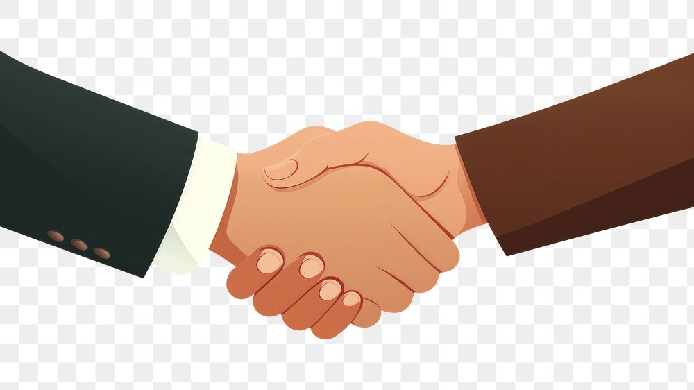 PNG  Businessman handshake agreement appliance greeting. AI generated Image by rawpixel.