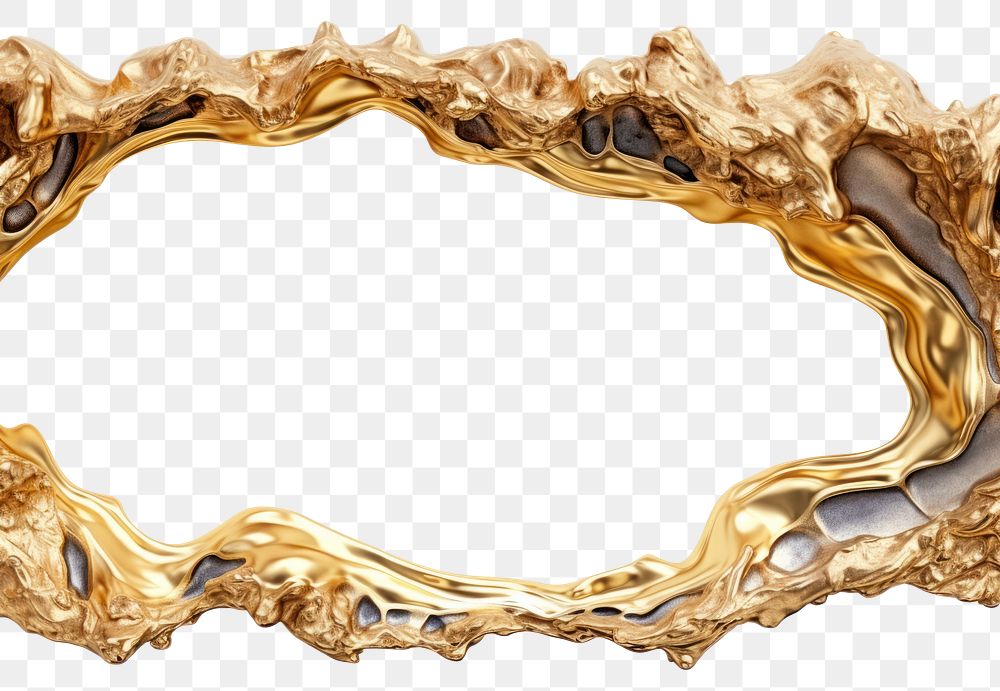 PNG Melting gold jewelry white background accessories