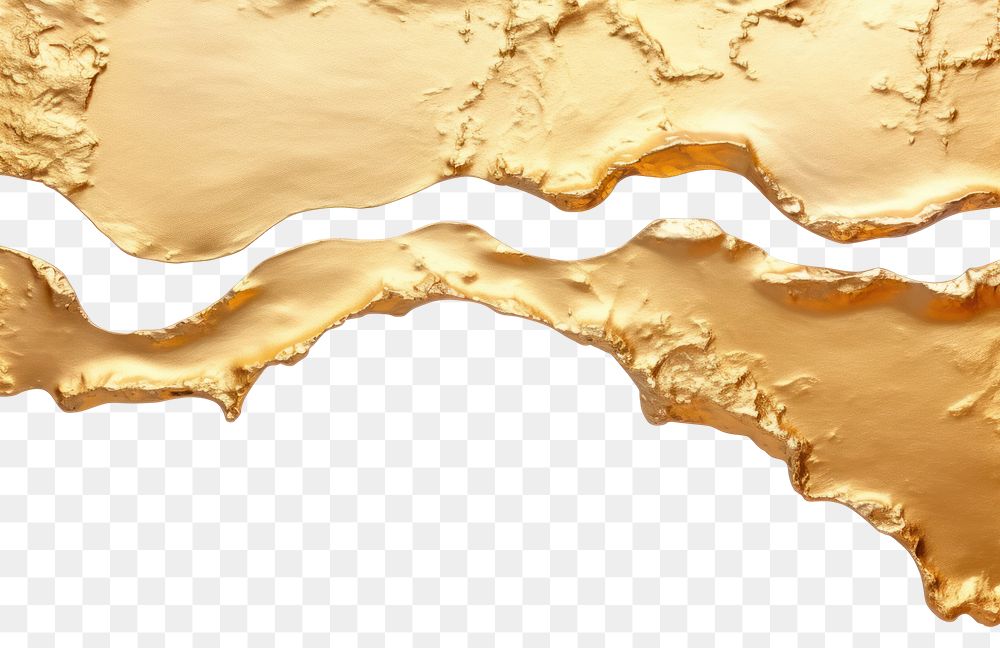PNG Melting gold backgrounds white background accessories. AI generated Image by rawpixel.