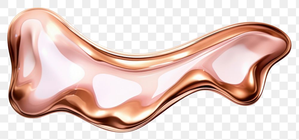 PNG Melting liquid rosegold white background accessories copy space. AI generated Image by rawpixel.