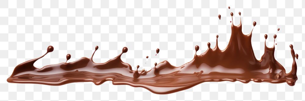 PNG Melting chocolate dessert white background refreshment. AI generated Image by rawpixel.