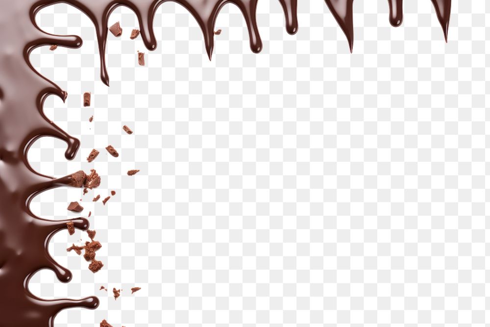 PNG Chocolate border backgrounds dessert food. AI generated Image by rawpixel.