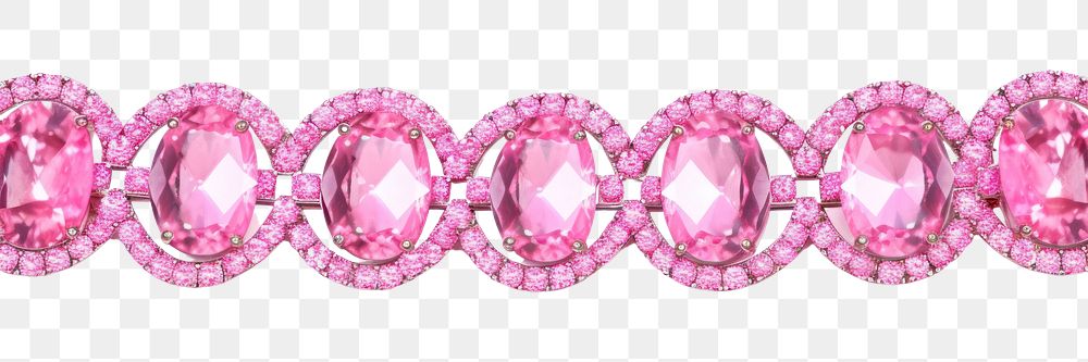 PNG Pink glitter bracelet gemstone jewelry