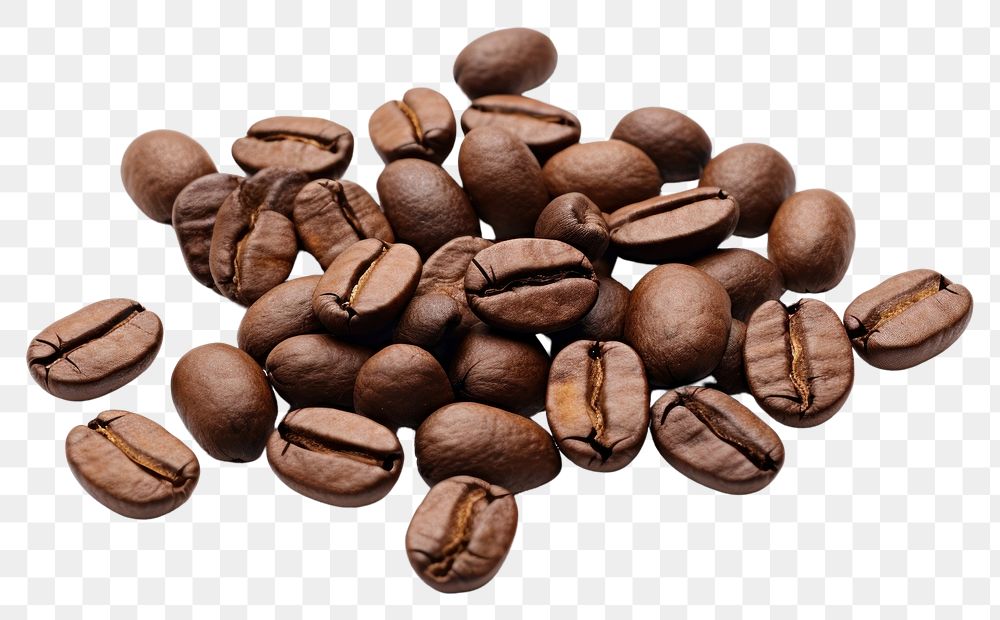 PNG Coffee beans coffee backgrounds white background