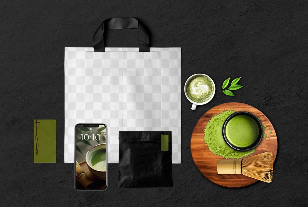 Shopping bag png product mockup, transparent design