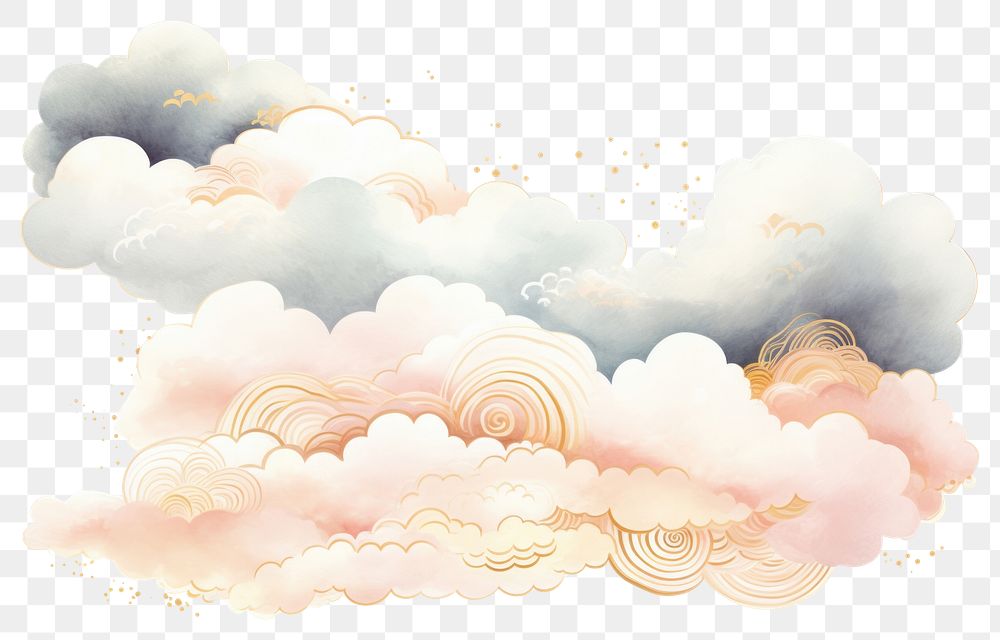 PNG Chinese cloud backgrounds art tranquility. AI generated Image by rawpixel.