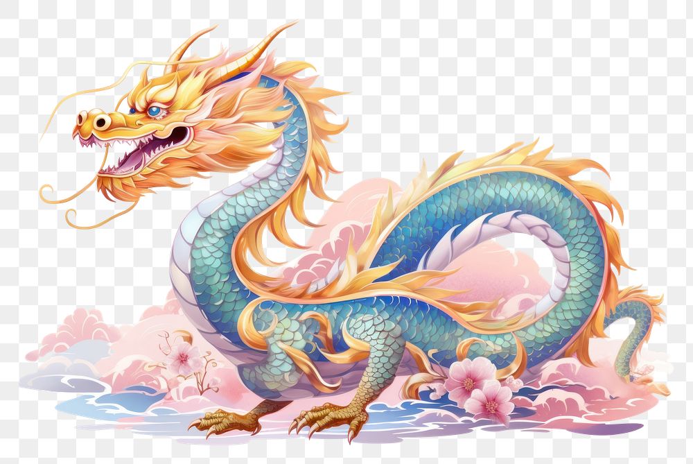 PNG Chinese dragon representation creativity dinosaur