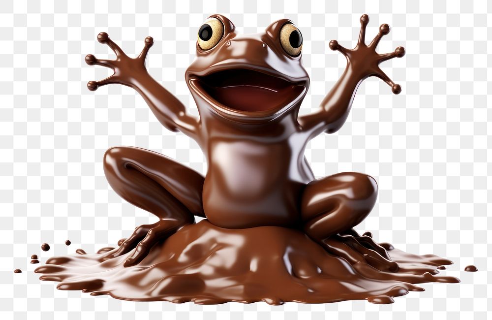 PNG Frog chocolate amphibian representation. AI generated Image by rawpixel.