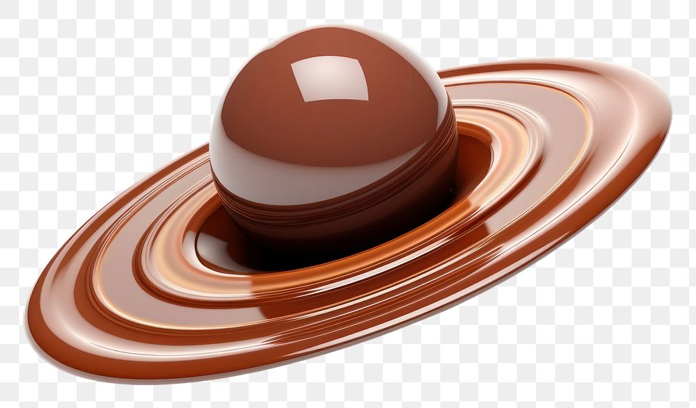 PNG Saturn chocolate food white background. AI generated Image by rawpixel.