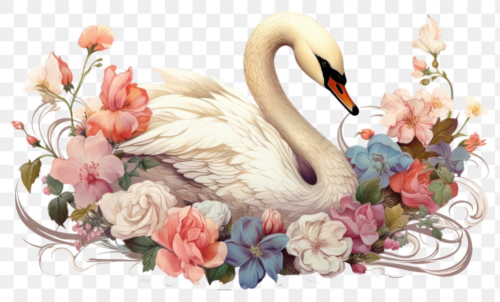 PNG Freshness floristry flamingo animal. AI generated Image by rawpixel.