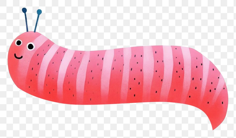 PNG Caterpillar animal invertebrate striped. AI generated Image by rawpixel.