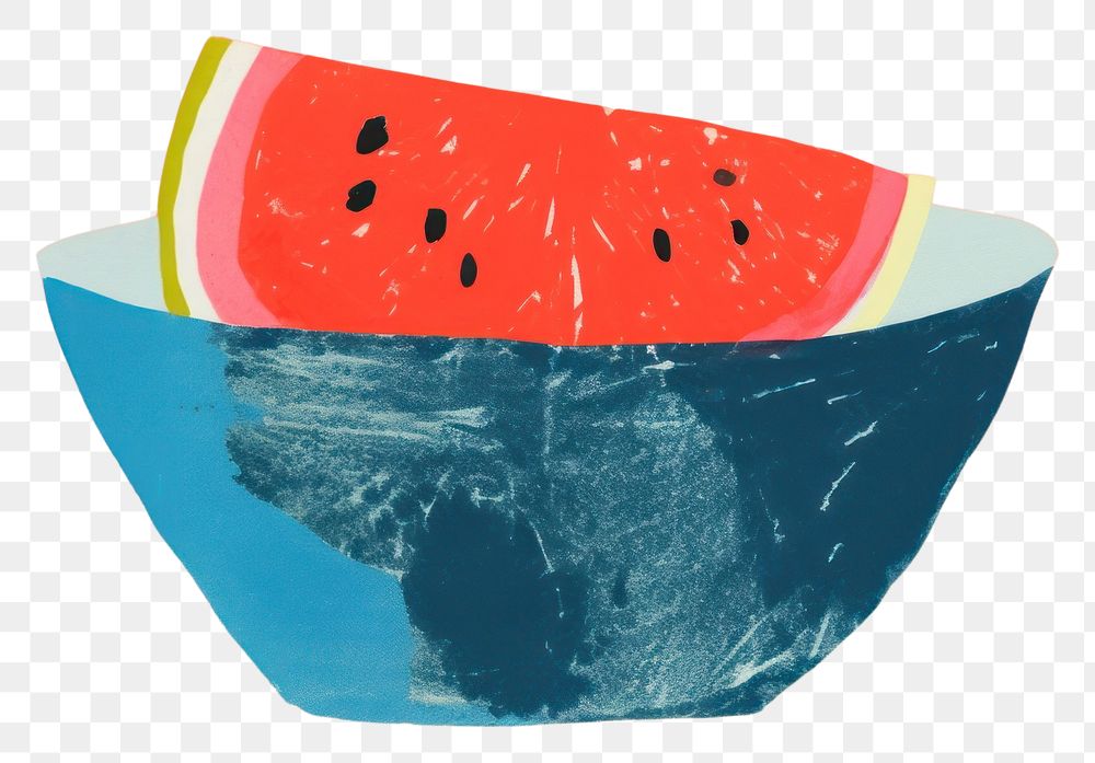 PNG Fruit bowl watermelon food freshness. AI generated Image by rawpixel.