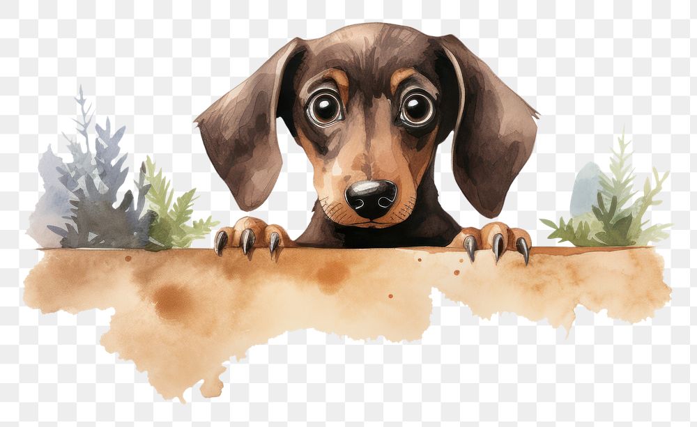 PNG Dachshund animal mammal hound. AI generated Image by rawpixel.