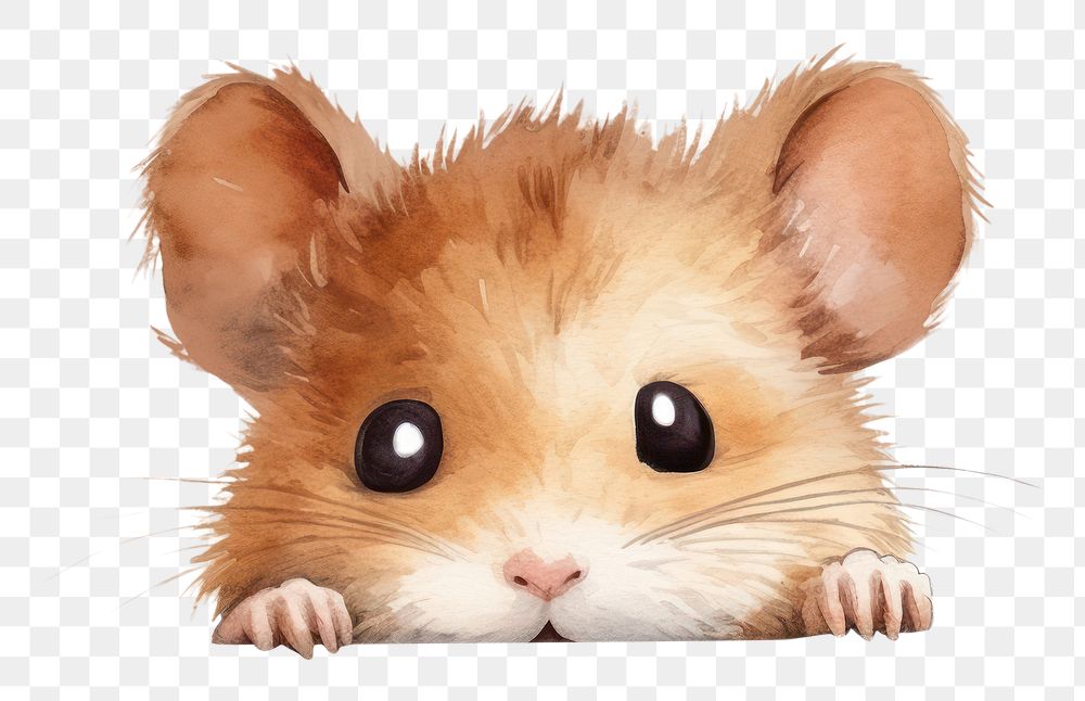 Peeking Hamster hamster rat animal. AI generated Image by rawpixel.