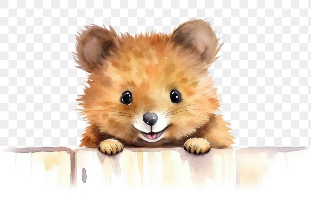PNG Quokkas smiling rat hamster mammal. AI generated Image by rawpixel.