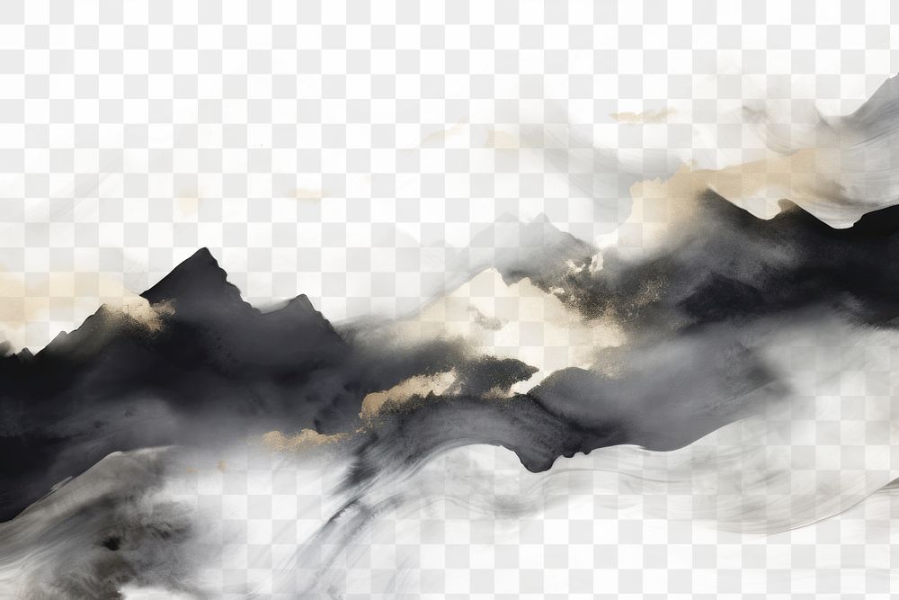 PNG  A black mountain watercolor background painting backgrounds landscape