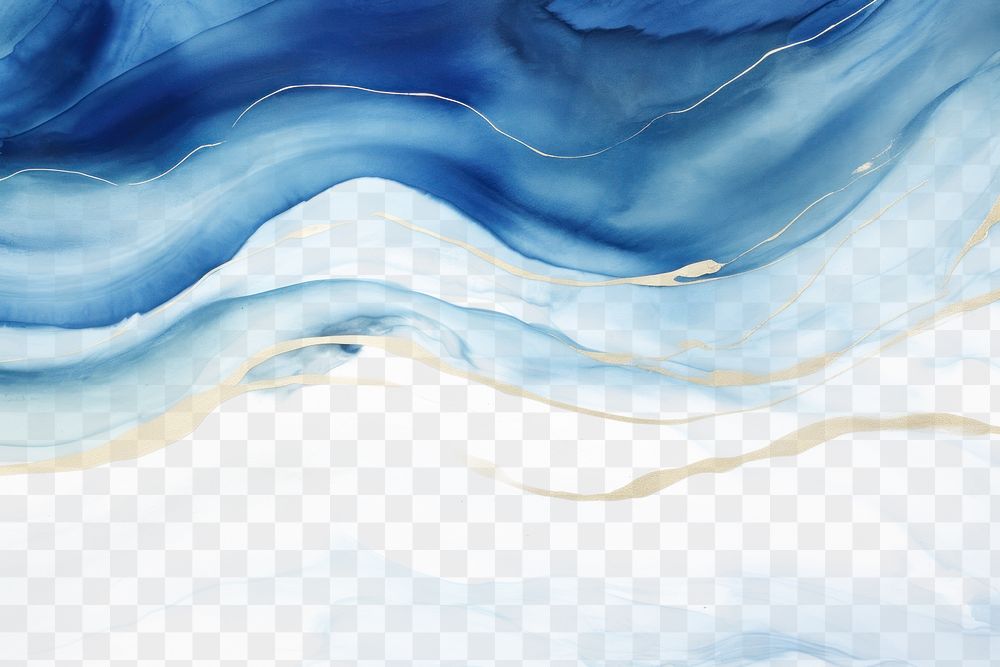 PNG  Blue ocean wave painting nature backgrounds
