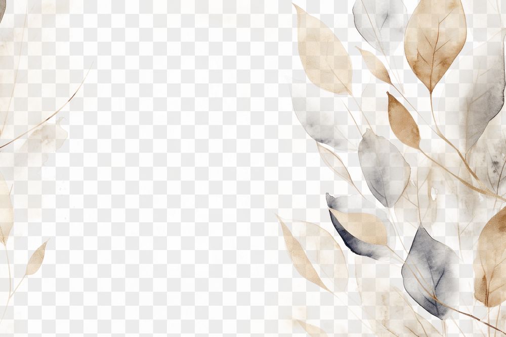 PNG  Leaves backgrounds painting pattern
