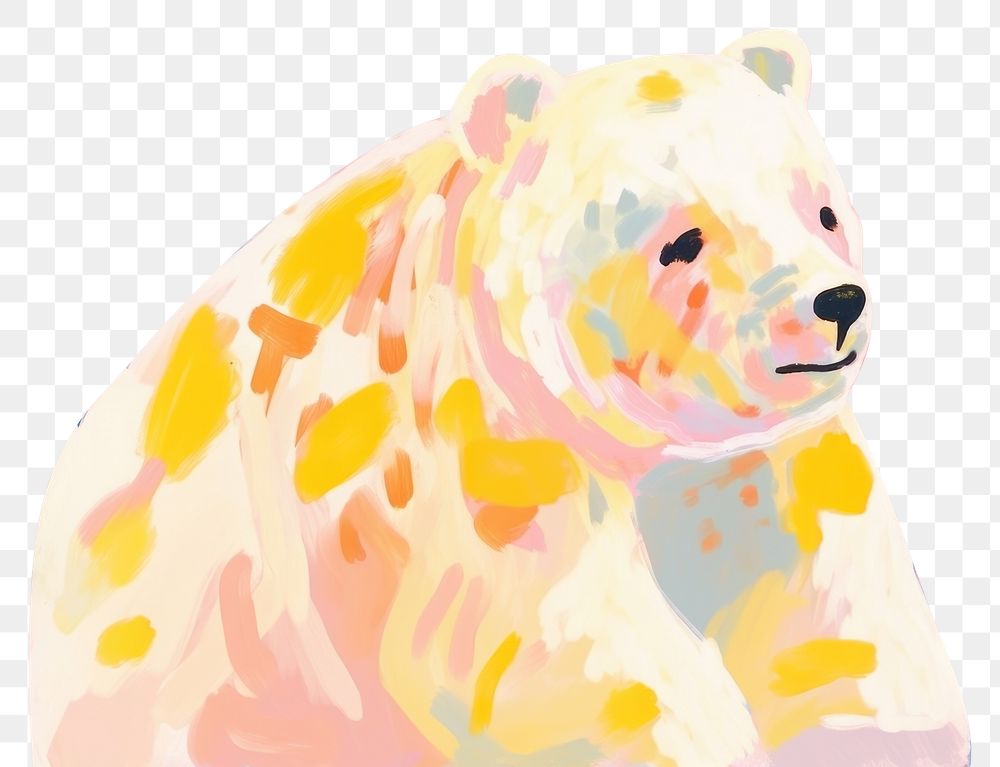 PNG Mammal animal bear creativity. AI generated Image by rawpixel.