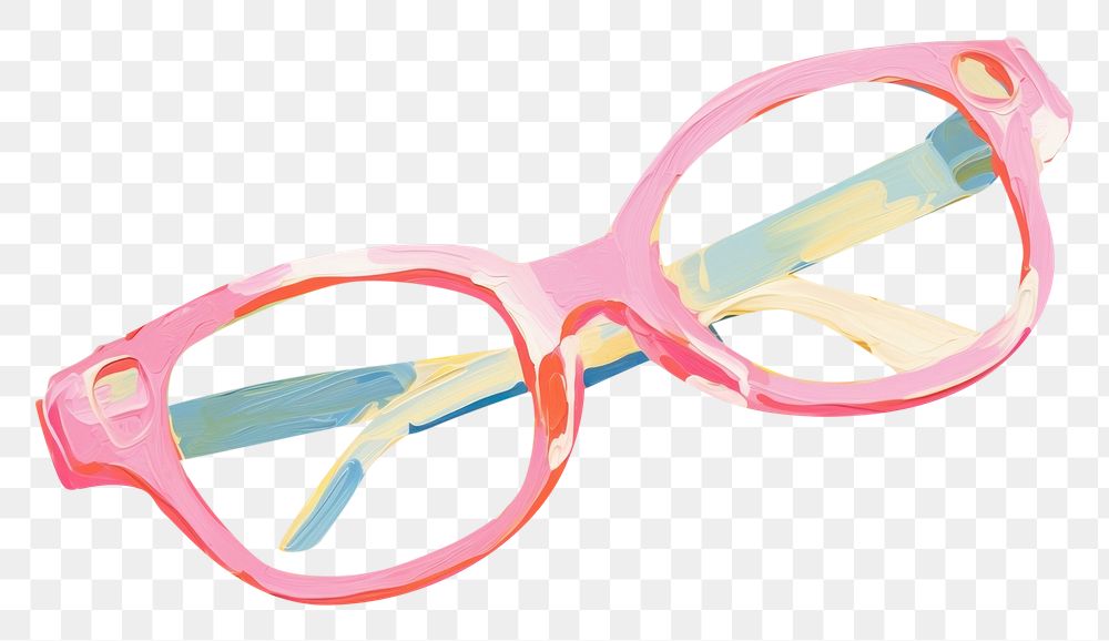 PNG Glasses art painting cartoon. AI generated Image by rawpixel.