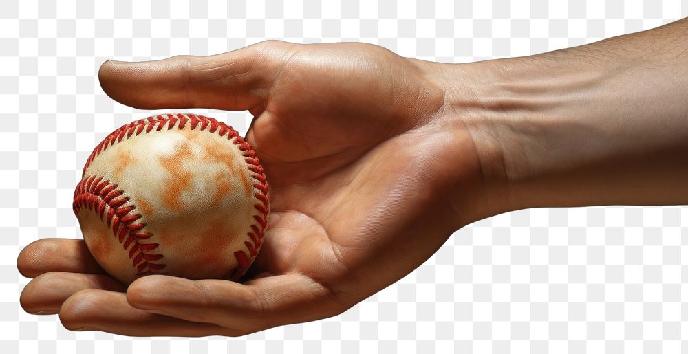 PNG Baseball hand finger sports glove. AI generated Image by rawpixel.