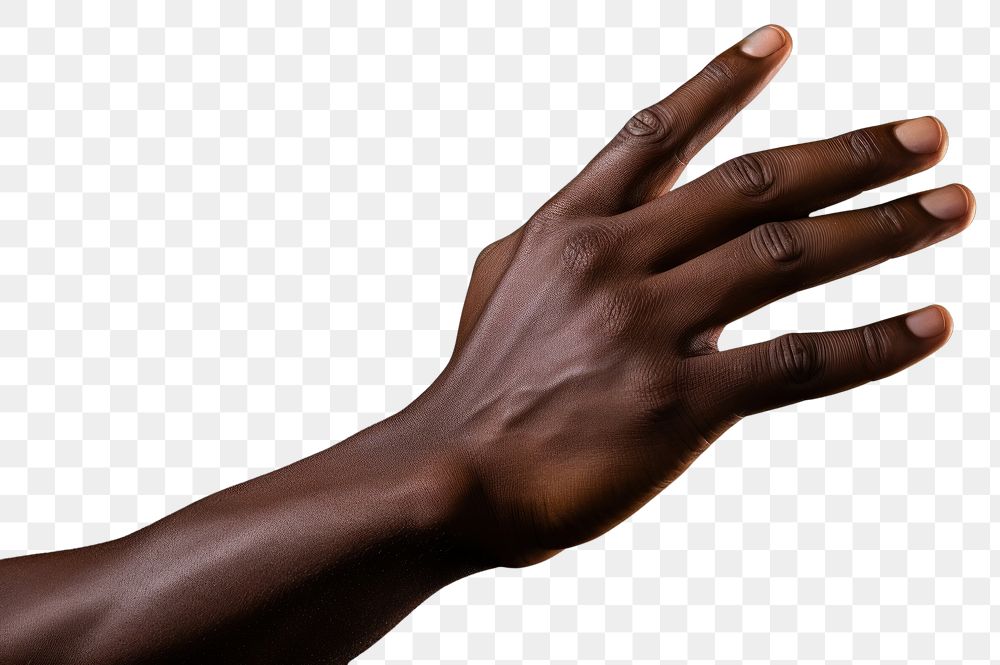PNG Black person hand finger adult darkness. AI generated Image by rawpixel.