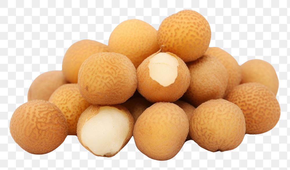 PNG Longan fruit food white background. AI generated Image by rawpixel.