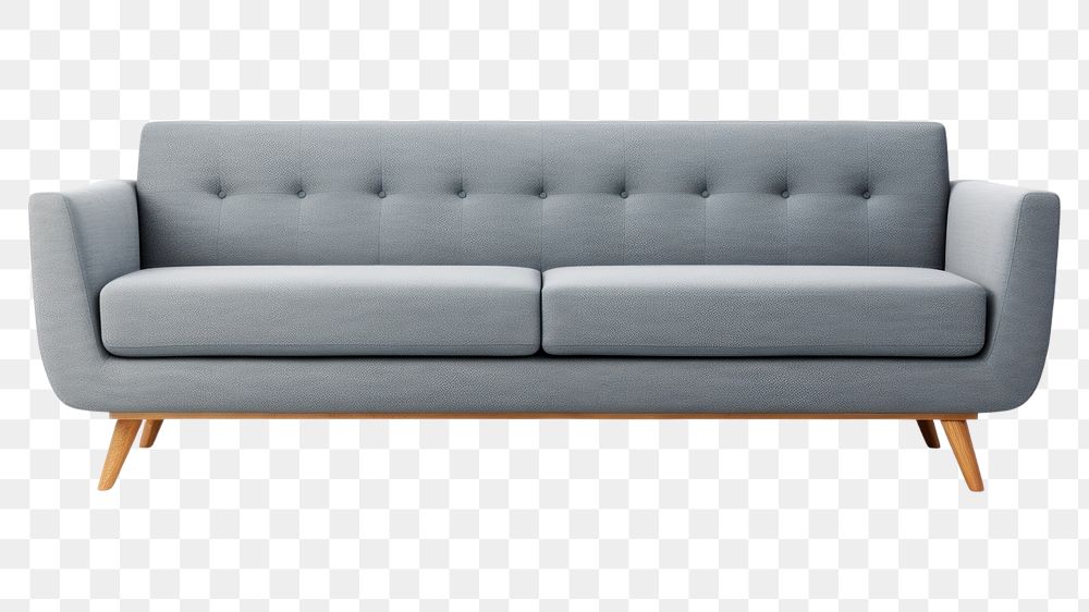 PNG Sofa furniture comfortable simplicity. AI generated Image by rawpixel.