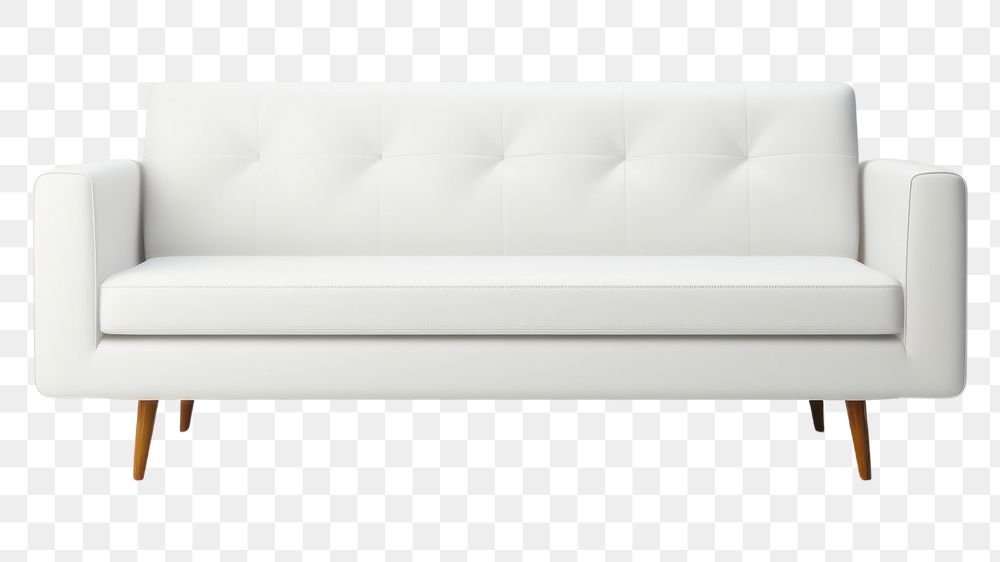 PNG Sofa furniture comfortable simplicity. AI generated Image by rawpixel.