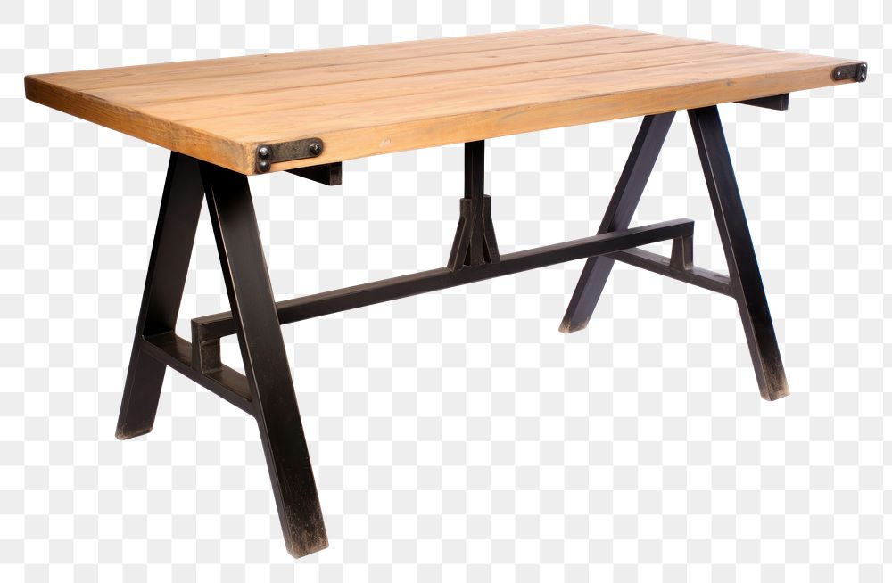 PNG Loft table style furniture desk wood. AI generated Image by rawpixel.